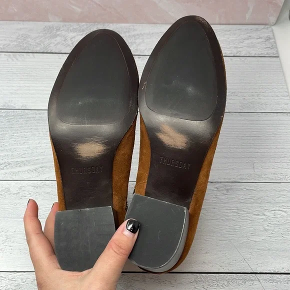 Thursday Boot Co. Paloma Suede Boots in Spice 9 S42